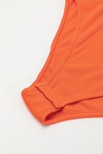 Load image into Gallery viewer, Orange Ribbed Knit Tiered Ruffled Sleeve Bodysuit
